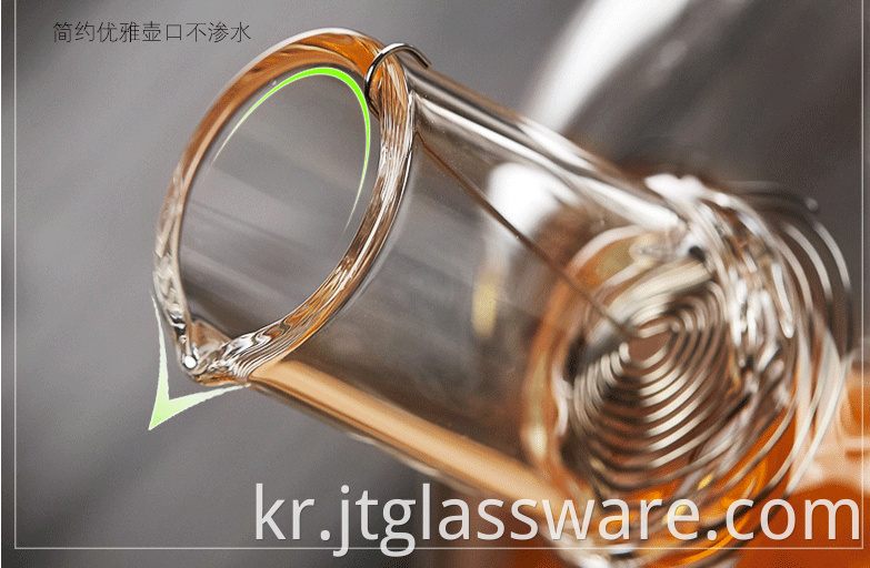 Detailed Clear Glass Teapot 